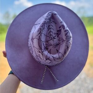 Purple Floral Women's Hat